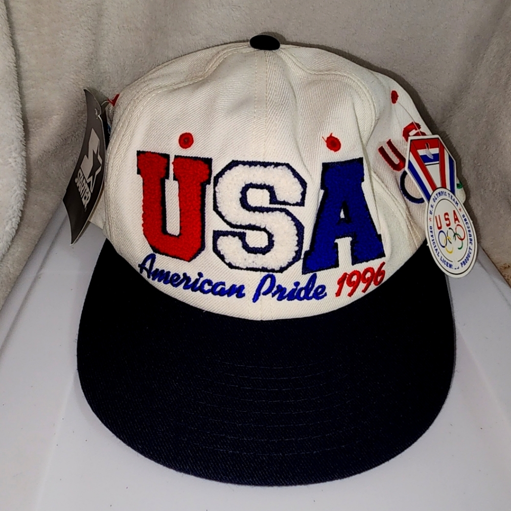 Vintage Starter Brand 1996 Atlanta Olympics Team USA Pride Snapback Cap